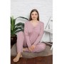 Pijamale Dama Battal Compact Penye Baki 35